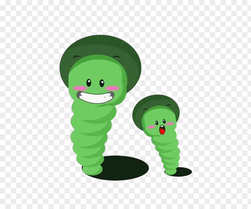 Green Cartoon Caterpillar The Interpretation Of Dreams By Duke Zhou PNG
