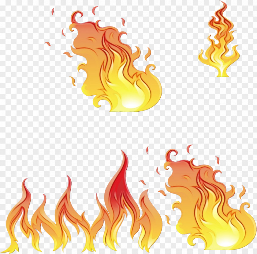 Hair Coloring Fire Orange PNG