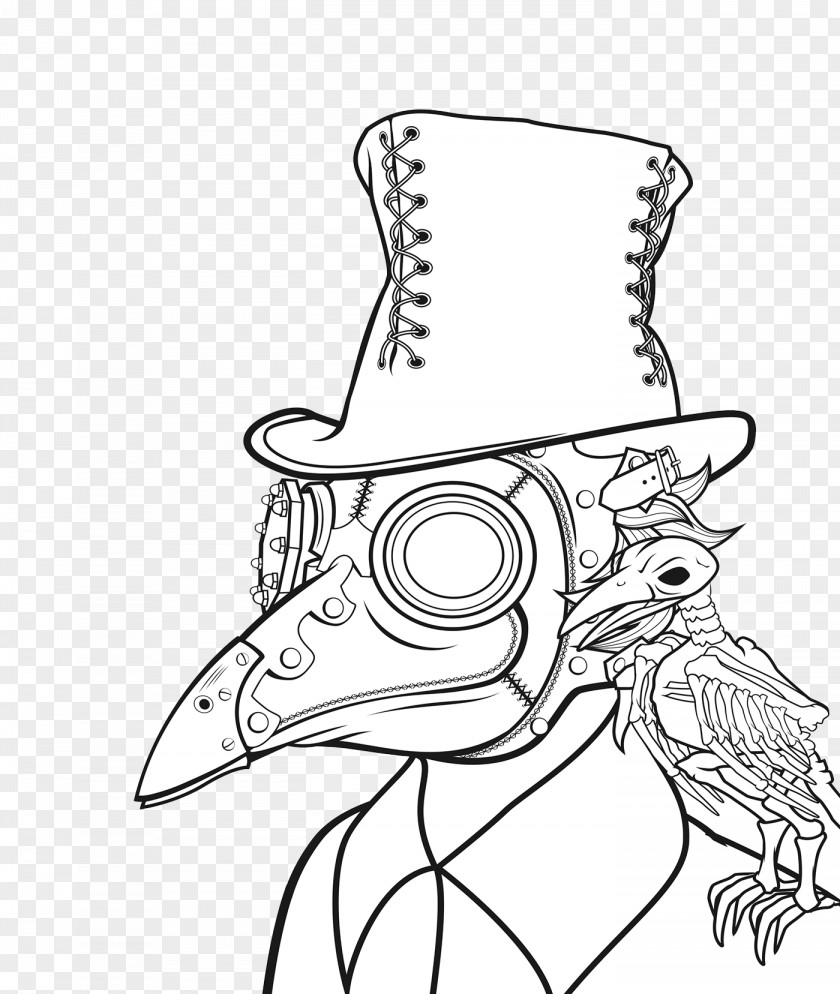 Sketch Crow Mask Pattern Crows Drawing PNG