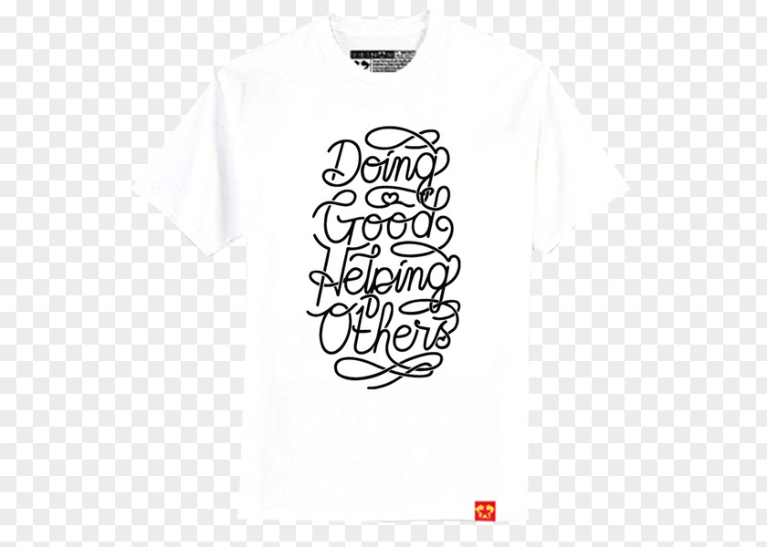 T-shirt White Logo Sleeve PNG