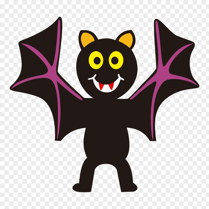 Halloween Cartoon Bat Wedding Invitation Party Icon PNG