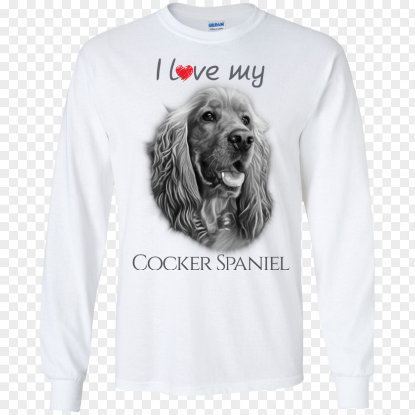T-shirt Dog Spaniel Bluza Hoodie PNG