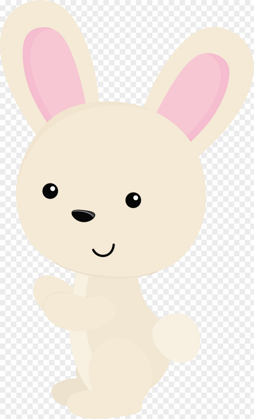 Stuffed Toy Animal Figure Easter Bunny Background PNG