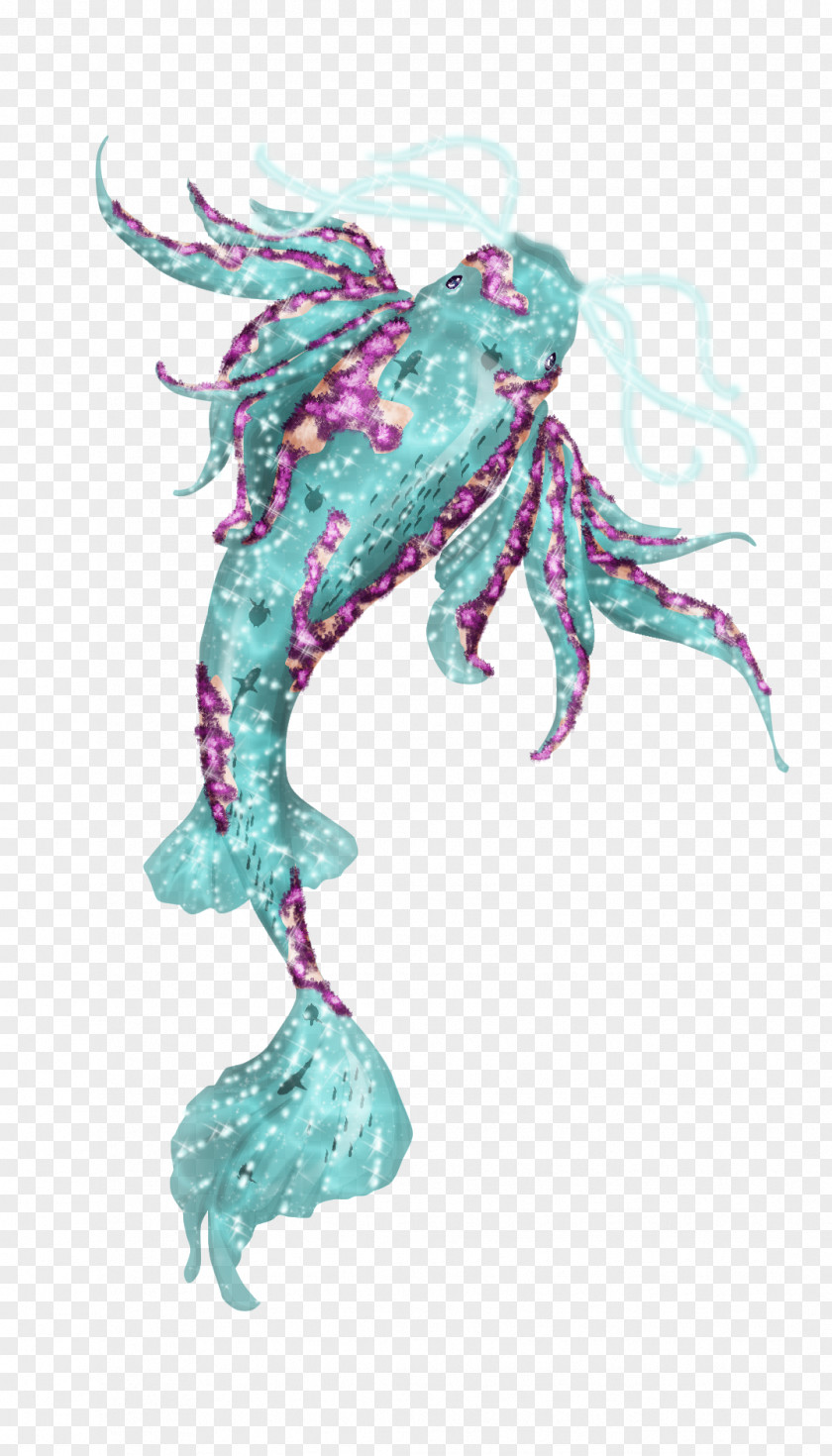 Animé Costume Design Organism Turquoise PNG