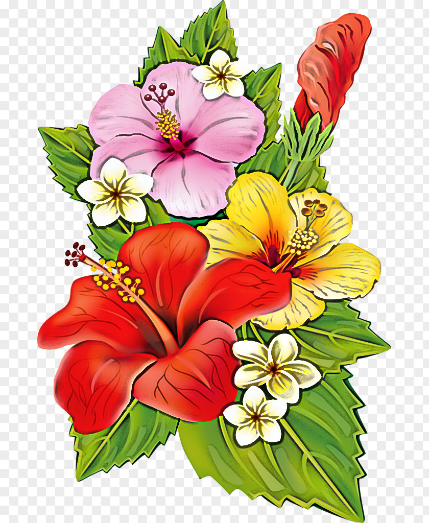 Cut Flowers Plant Flower Hibiscus Petal Hawaiian Bouquet PNG