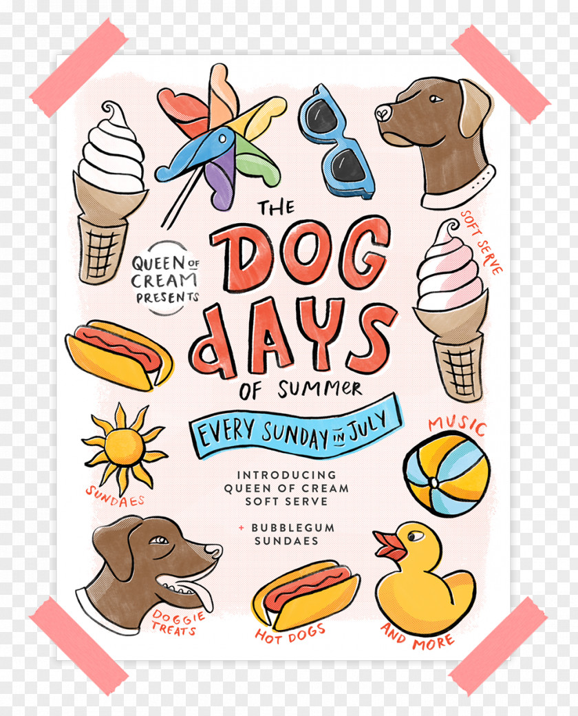Dog Days Of Summer 2015 Clip Art Illustration Dalmatian Image PNG