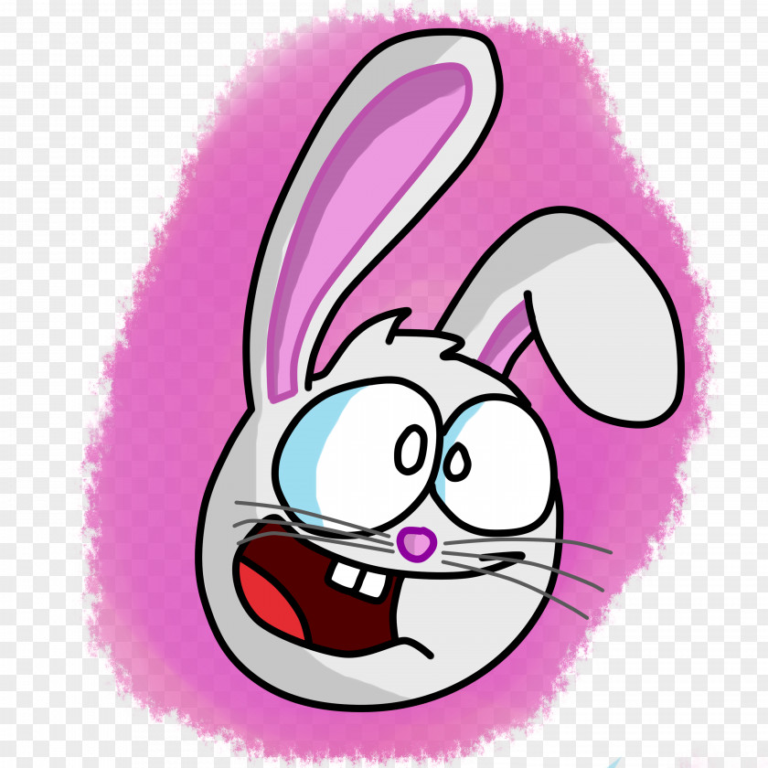 Easter Bunny Snout Whiskers Clip Art PNG