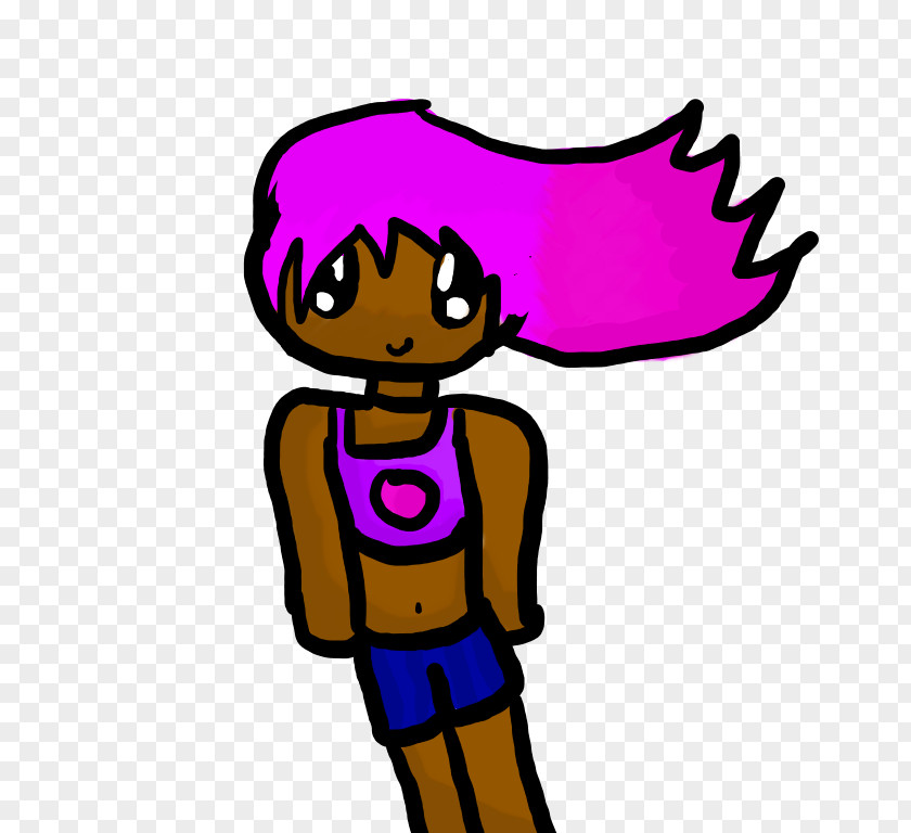 Line Cartoon Character Pink M Clip Art PNG
