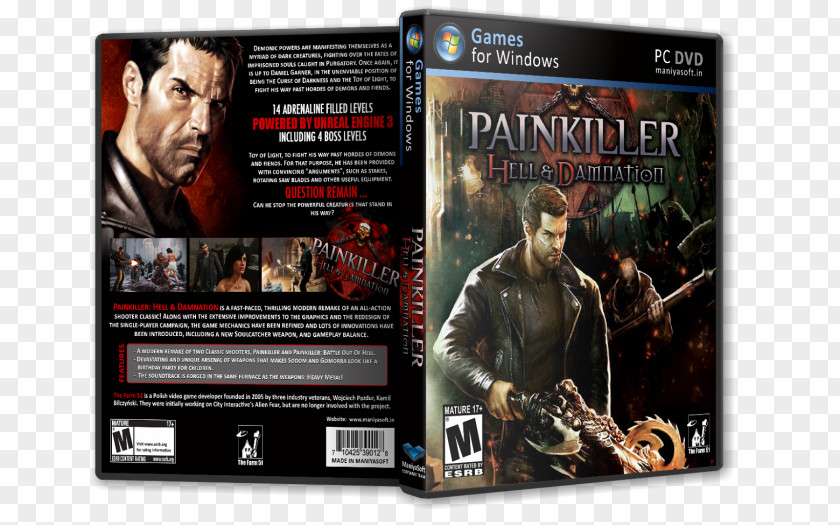 Xbox Painkiller: Hell & Damnation 360 THQ Nordic Toy PNG