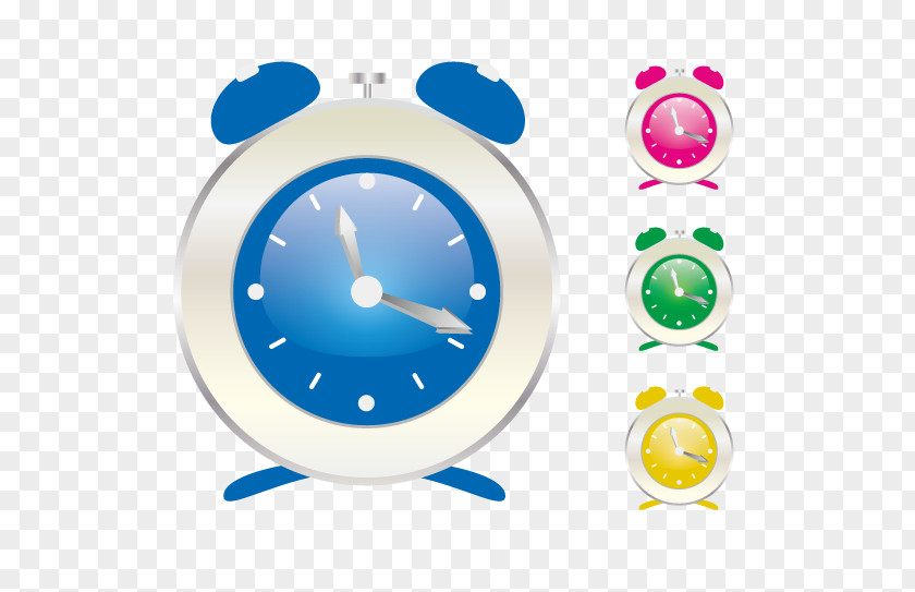 Blue Alarm Clock Clip Art PNG