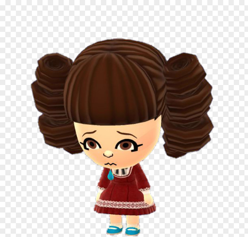 Doll Figurine Brown Hair PNG