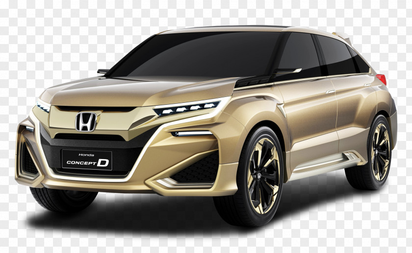 Gold Honda Concept D Car Crosstour Sport Utility Vehicle Pilot PNG