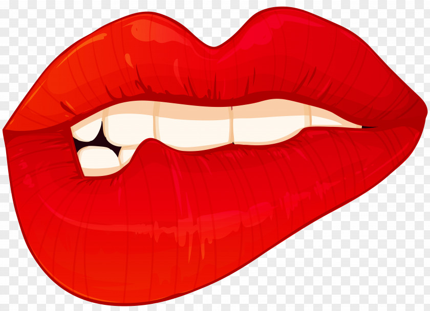 Lips Lip Biting Clip Art PNG