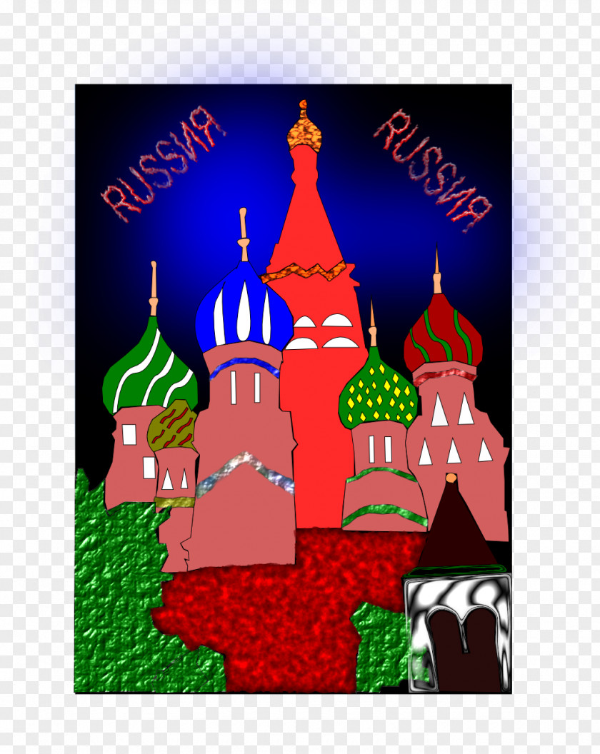 Russia Poster Christmas Ornament Tree Font PNG