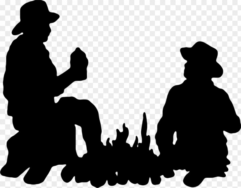 Caravan Silhouette Cowboy Clip Art PNG