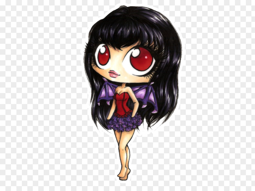 Consolation Prize Black Hair Illustration Brown Violet Cartoon PNG