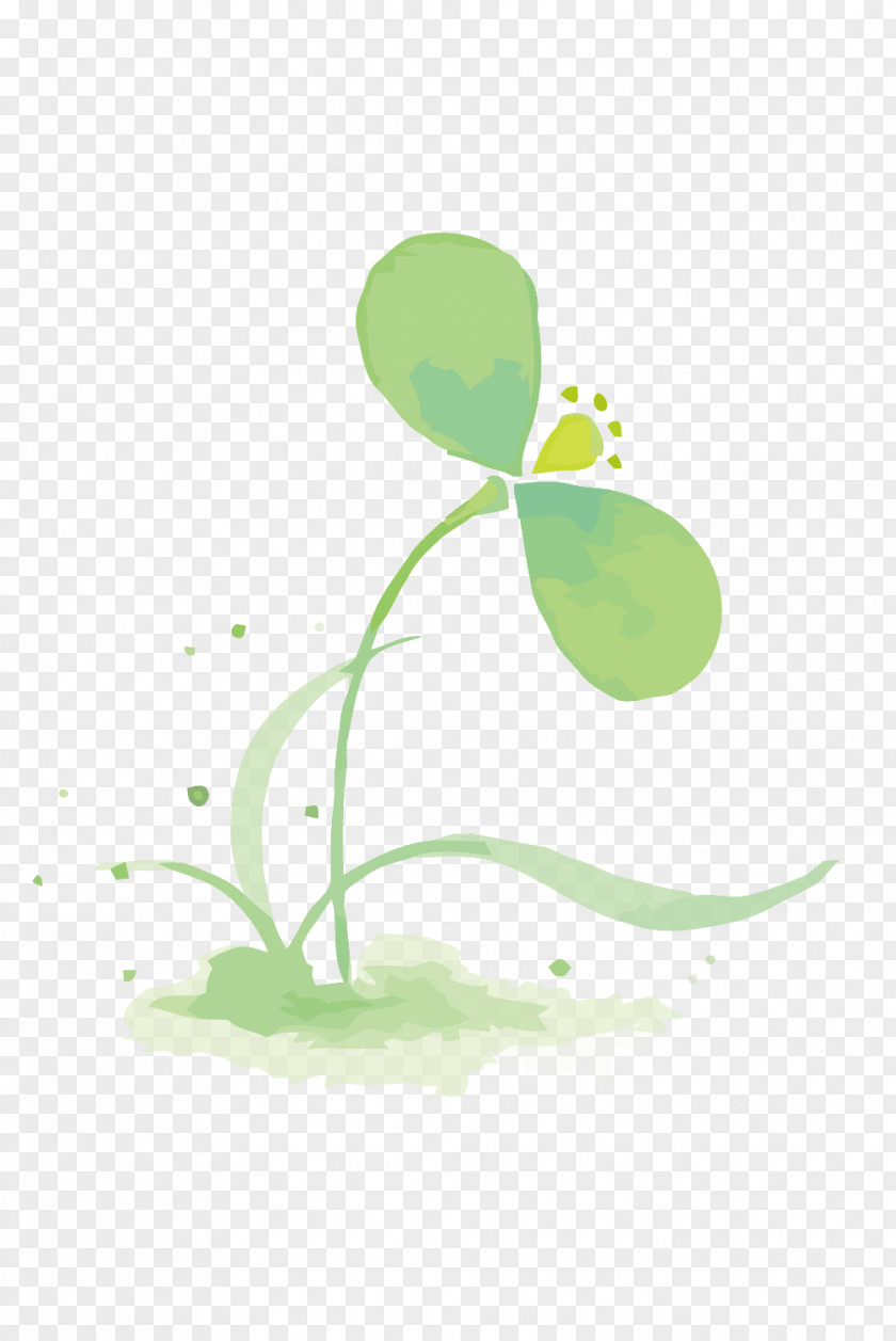 Vector Watercolor Grass Painting Gouache Illustration PNG