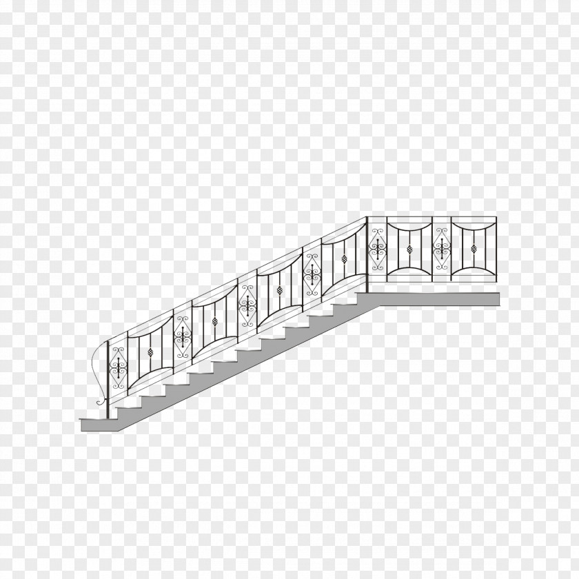 Stairs Architecture White Pattern PNG