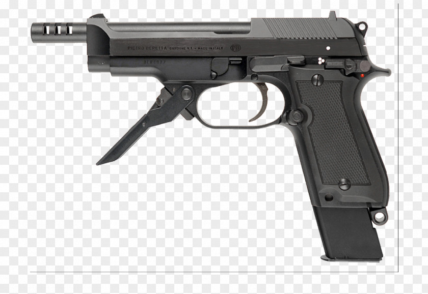 Beretta Handgun Image 93R Machine Pistol Firearm 92 PNG