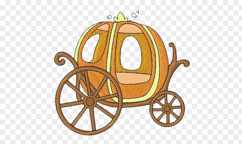 Cartoon Embroidered Pumpkin Carriage Bicycle Mountain Bike Doll Cogset Toy PNG