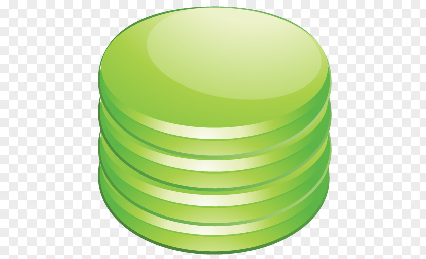 Database Green Yellow Circle PNG