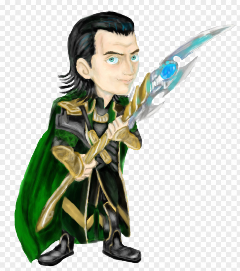 Avengers Loki Figurine Cartoon Legendary Creature PNG