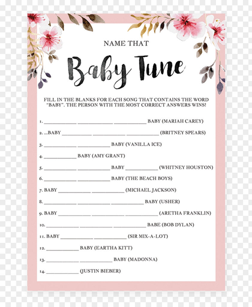 Bohemian PARTY Baby Shower Song Video Game Infant PNG
