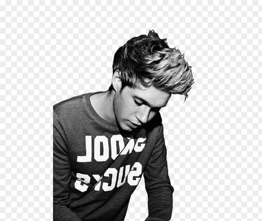 One Direction Niall Horan We Heart It Black And White PNG