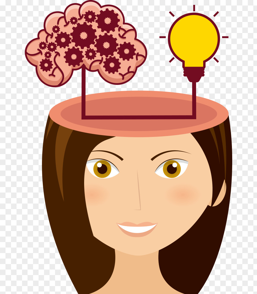 Vector Beauty Brain Thinking Cerebrum Agy Creativity PNG