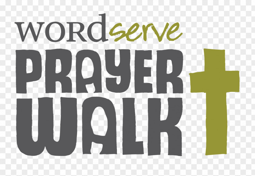 WordServe Church Prayer Walk Walking Logo PNG