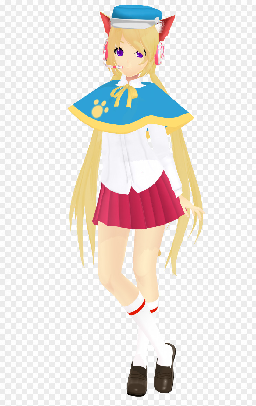 Ayaka Costume Design Cartoon Character PNG