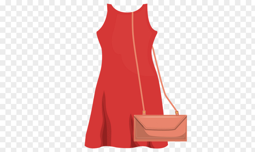 Dress T-shirt Red Drawing Clothing PNG