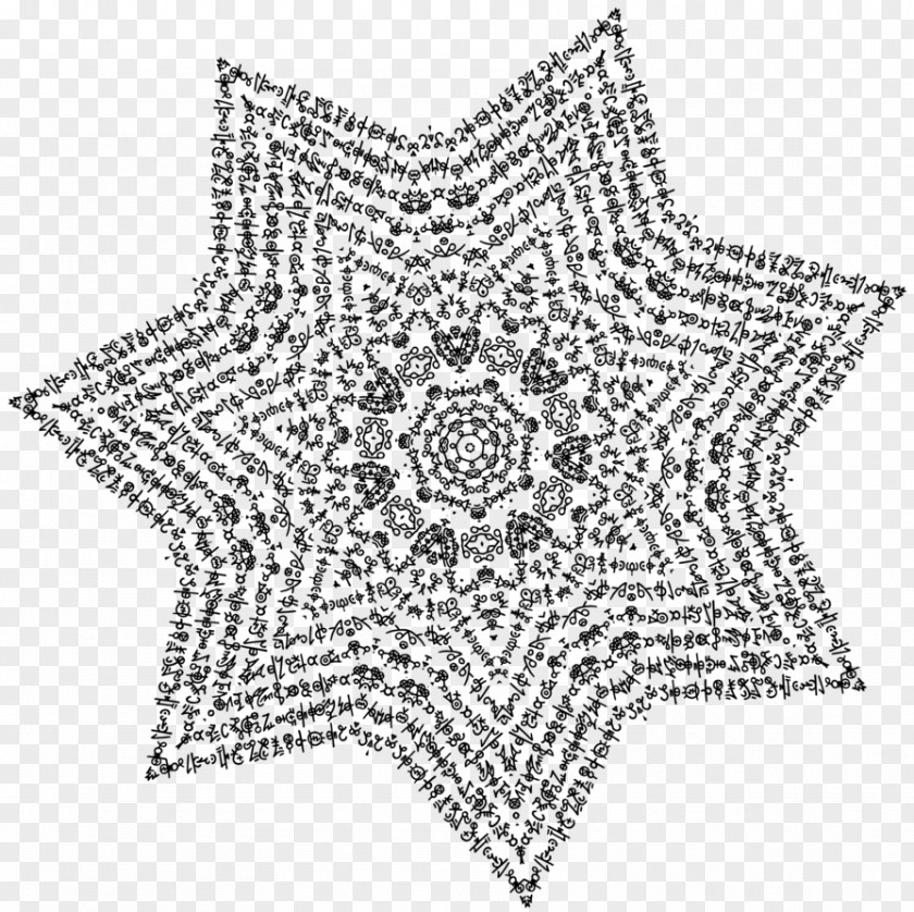 Three-dimensional Five-pointed Star Line Art Writing Painting PNG