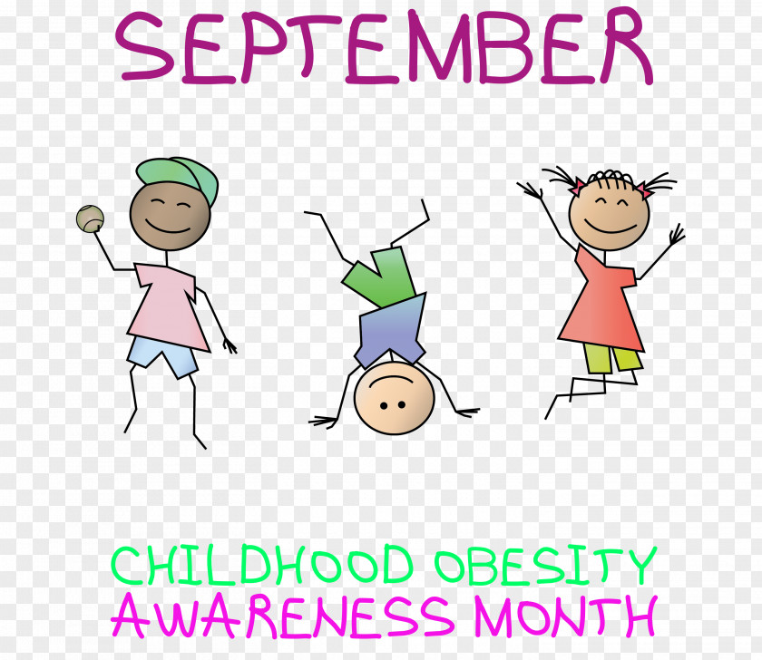 Childhood Obesity September Awareness PNG