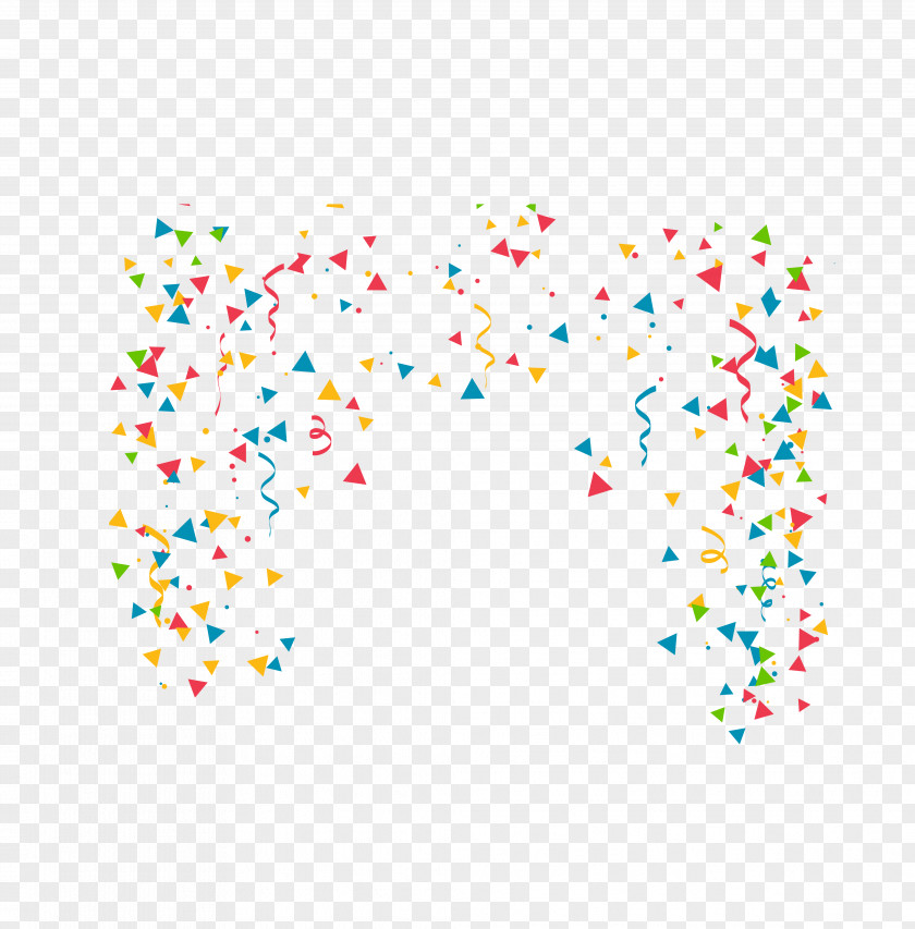 Confetti Birthday Party Clip Art PNG