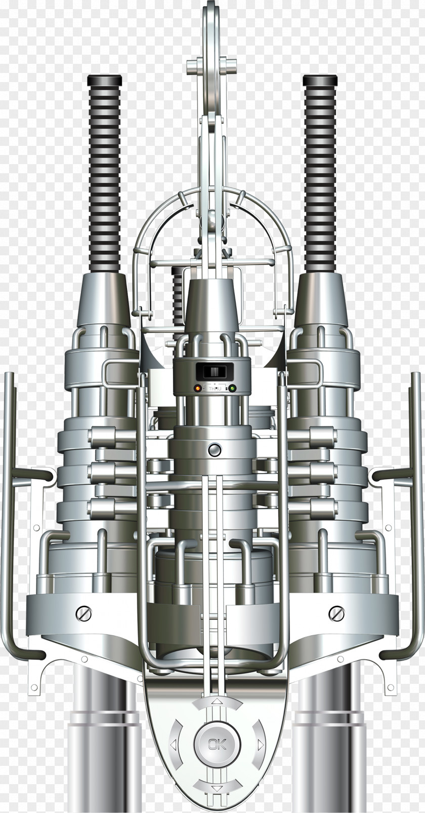 Diablo Machinery Industrial Revolution Steampunk Steam Engine Machine Illustration PNG