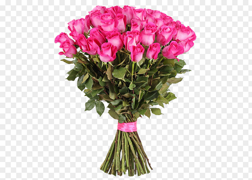 Flower Bouquet Garden Roses Pink Birthday PNG
