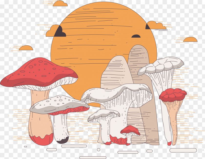 Painted Mushroom Download Clip Art PNG
