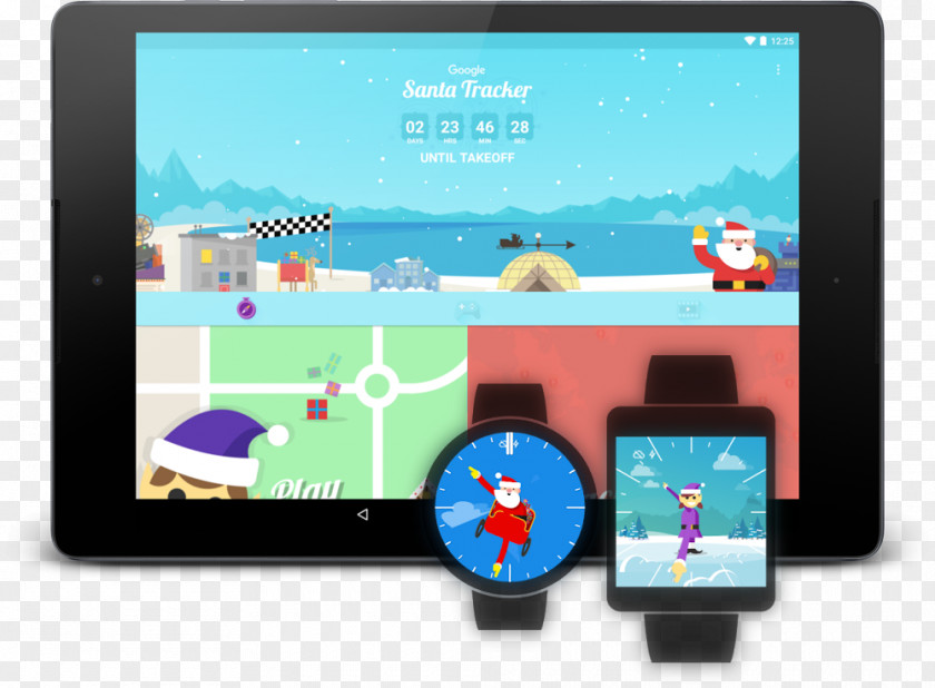 Santa Claus NORAD Tracks Google Tracker Christmas PNG