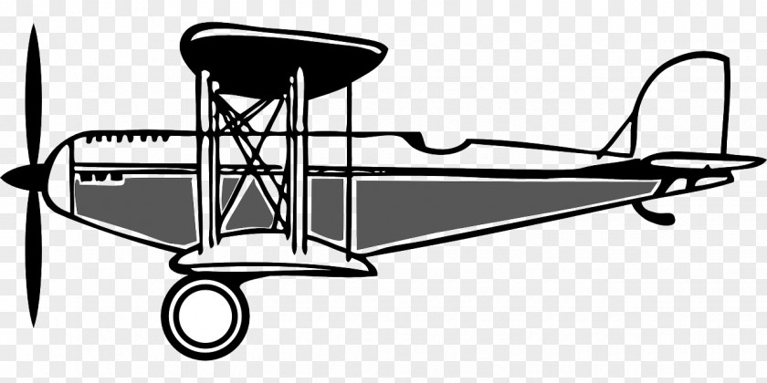 Airplane Fixed-wing Aircraft Biplane Clip Art PNG