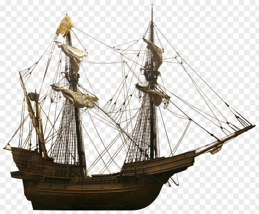 Ancient Sailboat Galleon Sailing Ship Carrack PNG