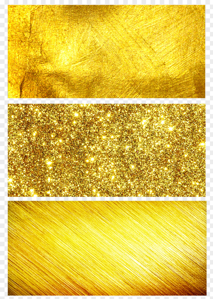 Three Kinds Of Gold Background Yellow PNG