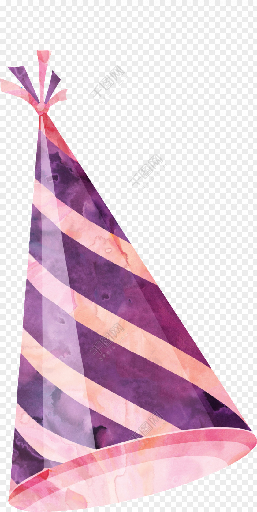 Transparent Triangle Birthday Watercolor Painting Party PNG