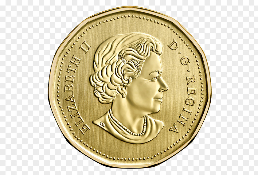 Coin Canadian Gold Maple Leaf Royal Mint PNG
