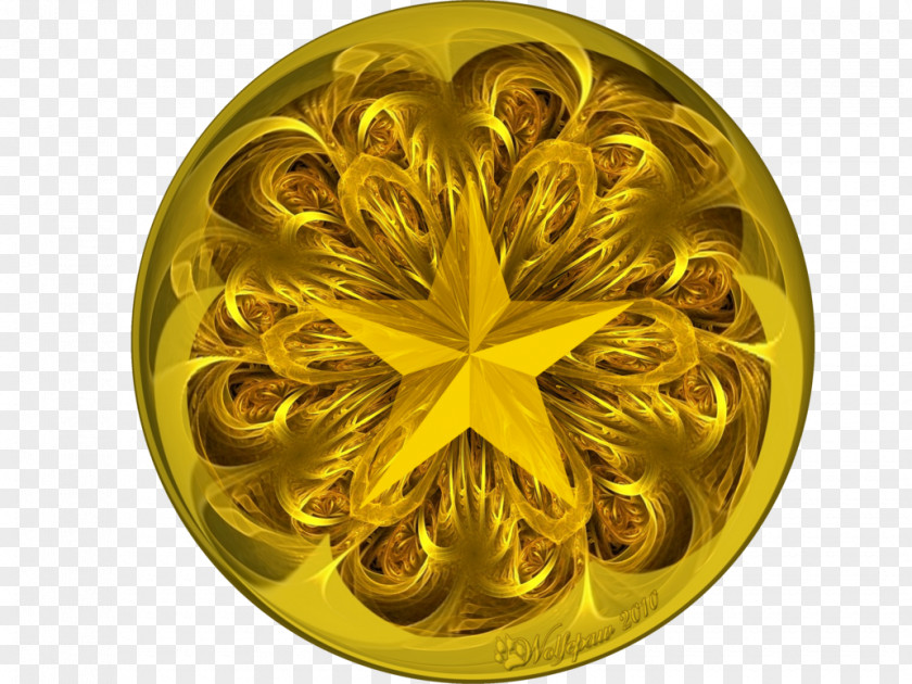Lakshmi Gold Coin Yellow Apophysis GIMP PNG