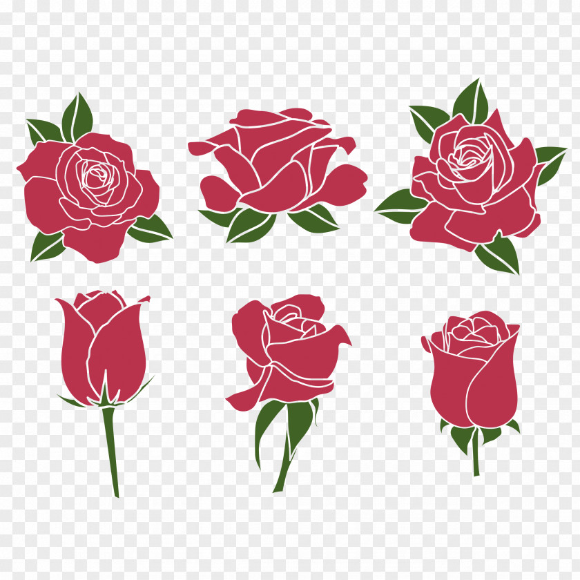 Bud Red Roses Vector Graphics Clip Art Image Desktop Wallpaper Illustration PNG