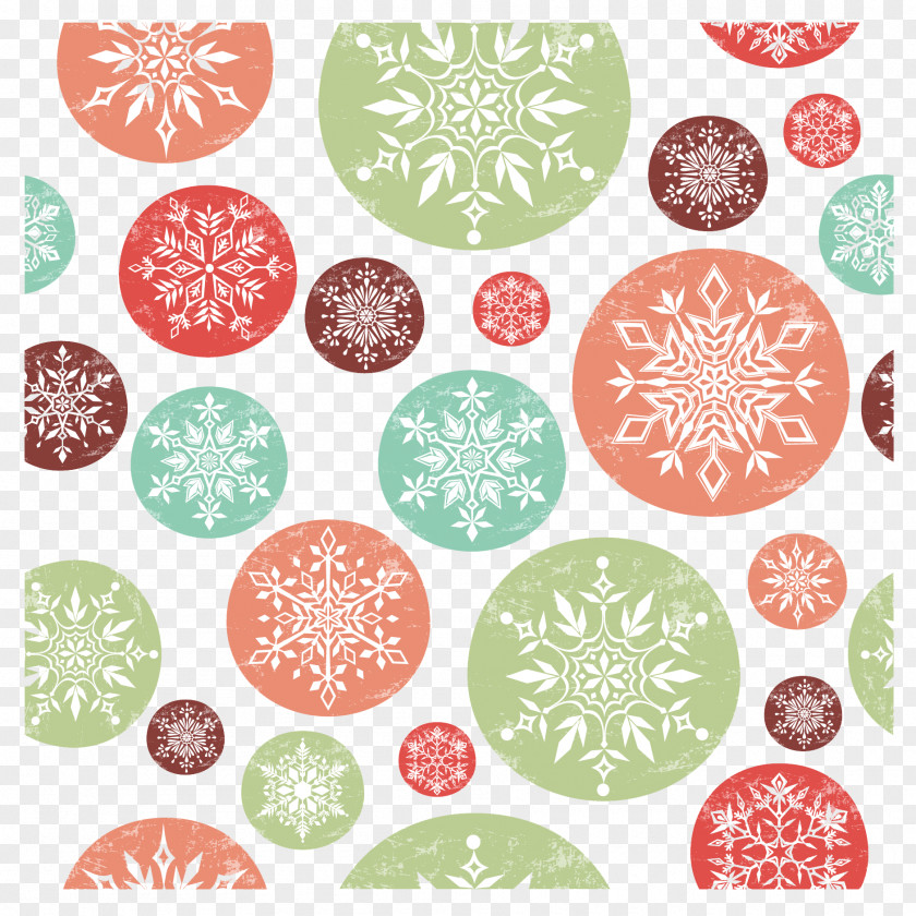 Creative Small Fresh Winter Snow Snowflake Euclidean Vector Pattern PNG