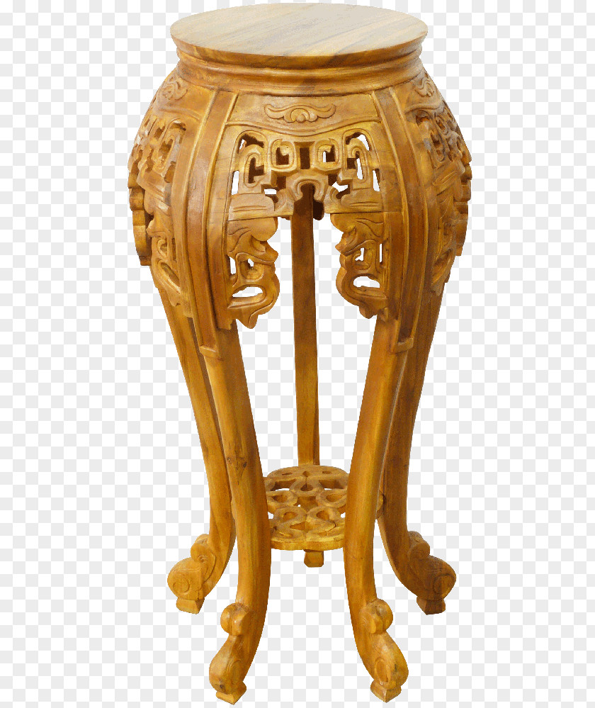 Madeira Furniture Vase Napoleon III Style Metal PNG