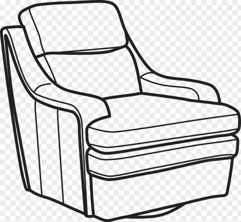 Chair White Line Art PNG