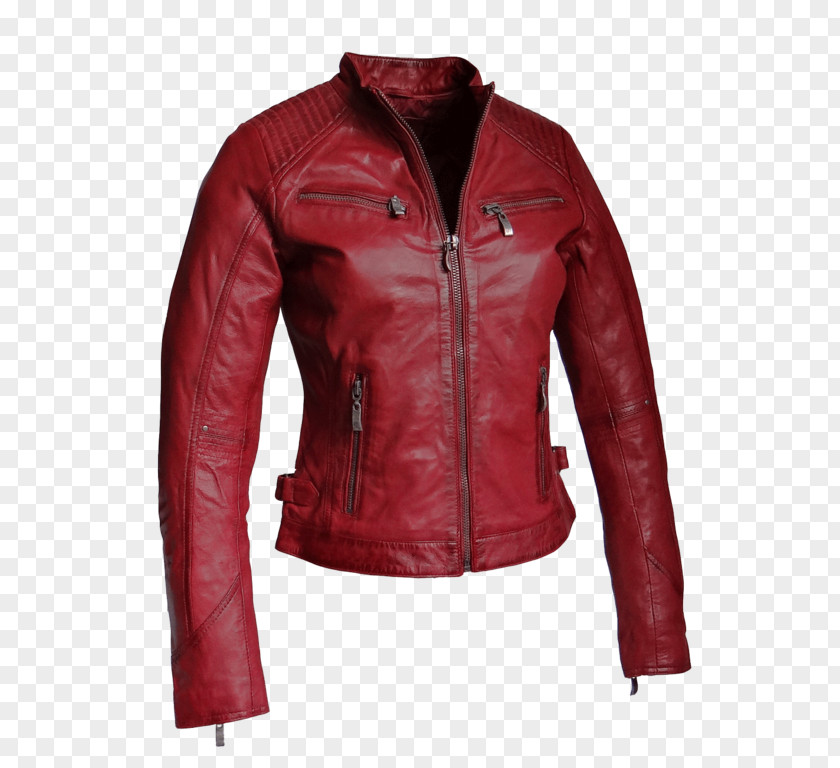 Faux Leather Jacket With Hood Women Clothing Coat PNG